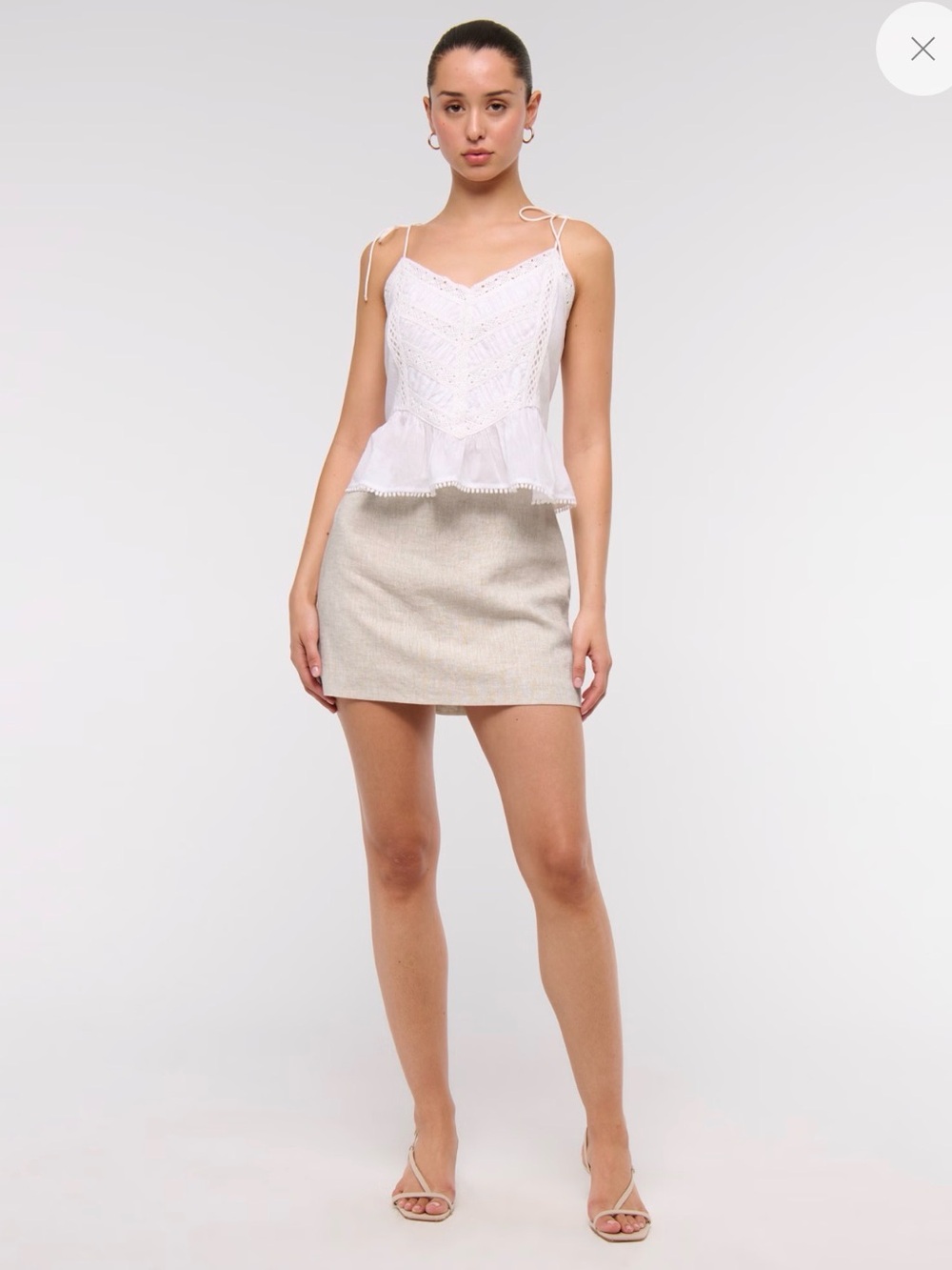 Abercrombie & Fitch Scarlett Mini Skirt Ultra High Rise Curve Love